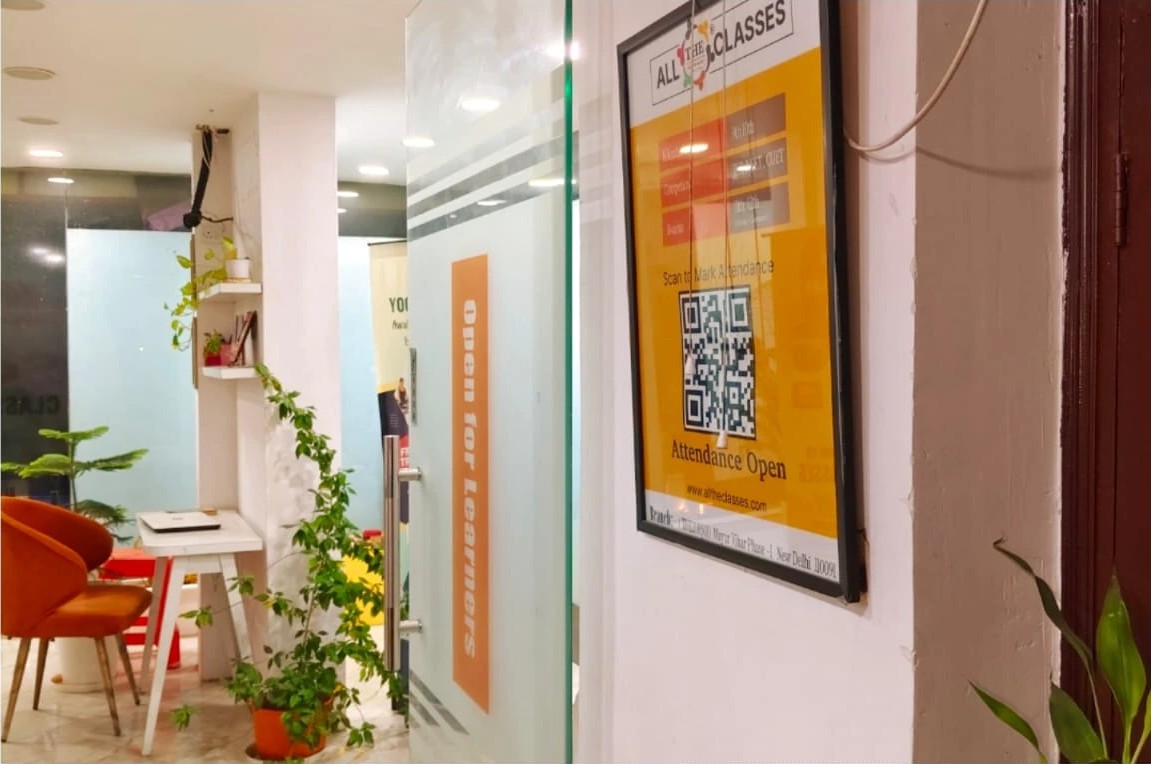 QR attendance at the entrance